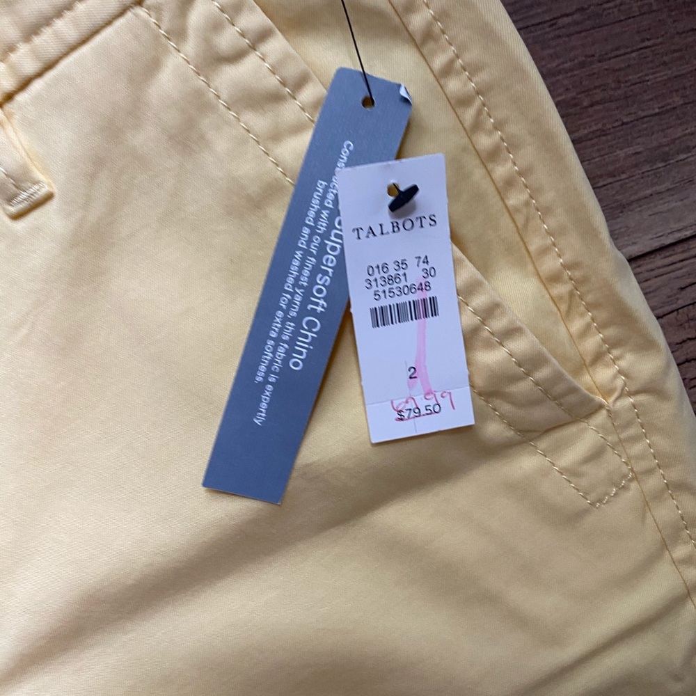 TALBOTS Yellow Girlfriend Chinos - Picture 4 of 5
